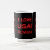 "I LIEBE USA" Niedlich Expression Design. Jetzt ka Kaffeetasse (Mittel)