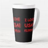 "I LIEBE USA" Niedlich Expression Design. Jetzt ka Milchtasse (Rechte Ecke)