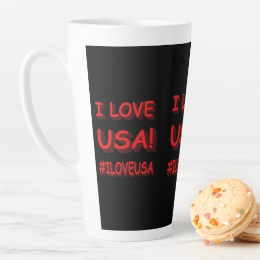 "I LIEBE USA" Niedlich Expression Design. Jetzt ka Milchtasse (Beispiel)