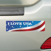 I Liebe USA-Patriot-Autoaufkleber Autoaufkleber (Auf Auto)