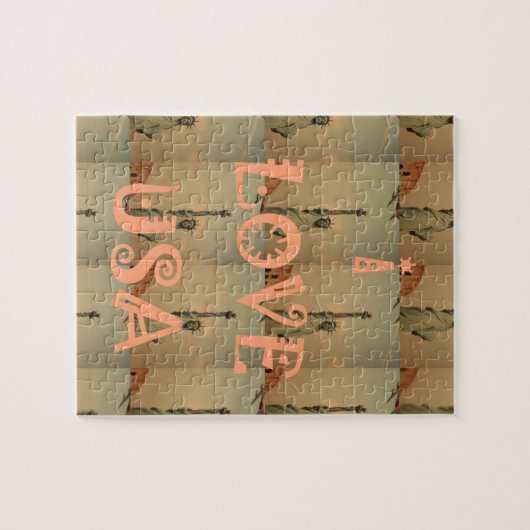 I LIEBE USA PUZZLE (Horizontal)