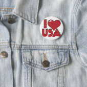 I Liebe USA Retro 80er Button (Beispiel)