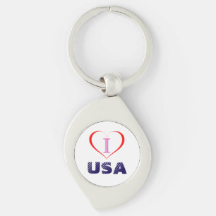 I LIEBE USA SCHLÜSSELANHÄNGER