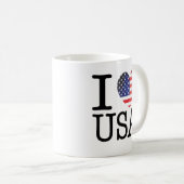 I Liebe USA-Tasse Kaffeetasse (VorderseiteRechts)
