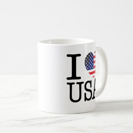 I Liebe USA-Tasse Kaffeetasse (VorderseiteRechts)