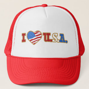 I Liebe USA Trucker Hat Truckerkappe