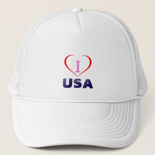I LIEBE USA TRUCKERKAPPE (Vorderseite)