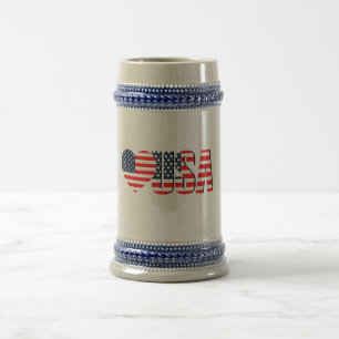 I Liebe USA Zwei-Töne Kaffee-Tasse Bierglas
