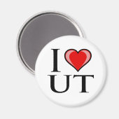 I Liebe UT - Utah Magnet (Vorderseite/Rückseite)