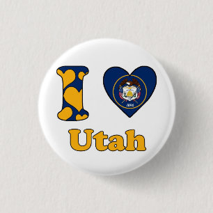 I Liebe Utah Button