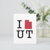 I Liebe Utah Postkarte (Stehend Vorderseite)