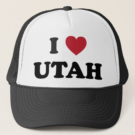 I Liebe Utah Truckerkappe (Vorderseite)