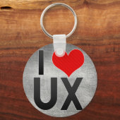 I Liebe UX Schlüsselanhänger (Vorderseite)