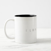 I Liebe UX Zweifarbige Tasse (Links)