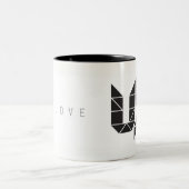 I Liebe UX Zweifarbige Tasse (Mittel)