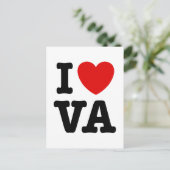 I LIEBE VA POSTKARTE (Stehend Vorderseite)