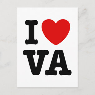 I LIEBE VA POSTKARTE
