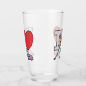 I Liebe Vacuuming Glas (Links)