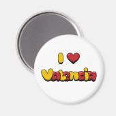 I Liebe Valencia Magnet (Vorderseite/Rückseite)