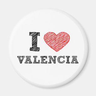 I Liebe Valencia Magnet