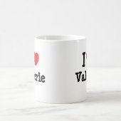 I Liebe Valerie Herz T - Shirt Kaffeetasse (Mittel)