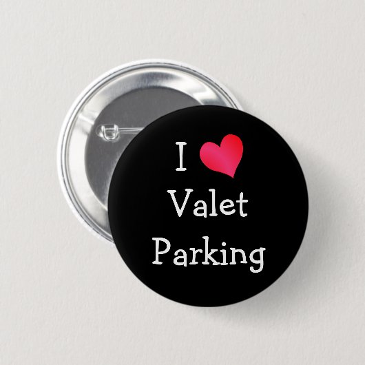 I Liebe Valet Parking Button (Vorne & Hinten)