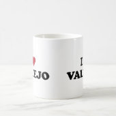 I Liebe Vallejo Kalifornien Kaffeetasse (Mittel)