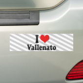 I Liebe Vallenato Autoaufkleber (Auf Auto)