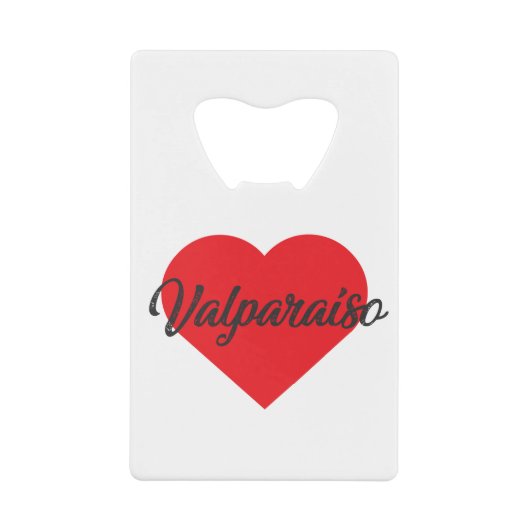 I Liebe Valparaiso - Chile Geldbeutel Flaschenöffner (Vorderseite)