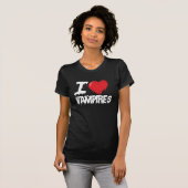 I Liebe Vampire T-Shirt (Vorne ganz)
