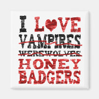 I Liebe Vampire Wölfe Wölfe Honigausweis