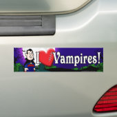 I Liebe Vampires Autoaufkleber (Auf Auto)