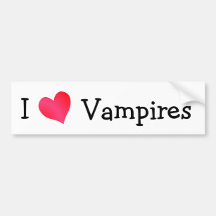 I Liebe Vampires Autoaufkleber
