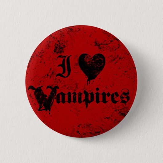 I Liebe Vampires Button (Vorderseite)
