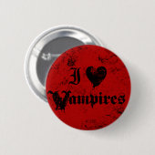 I Liebe Vampires Button (Vorne & Hinten)