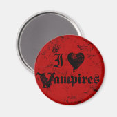 I Liebe Vampires Magnet (Vorderseite/Rückseite)