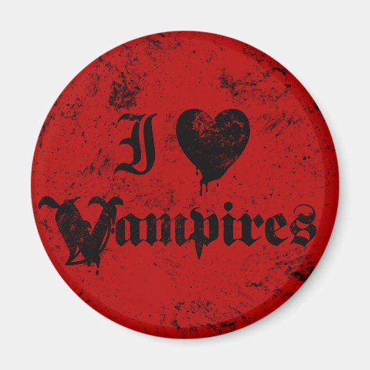 I Liebe Vampires Magnet (Vorne)
