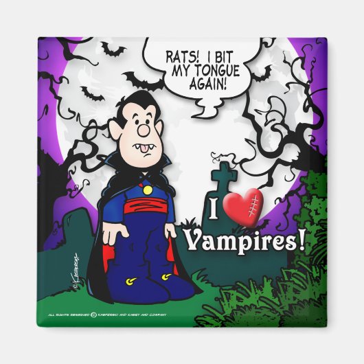 I Liebe Vampires Magnet (Vorne)