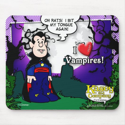 I Liebe Vampires Mousepad (Vorne)