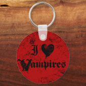 I Liebe Vampires Schlüsselanhänger (Vorderseite)