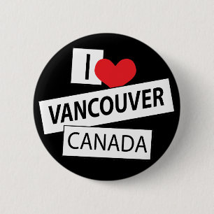 I Liebe Vancouver Kanada Button