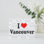I Liebe Vancouver, Kanada Postkarte (Stehend Vorderseite)