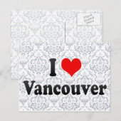 I Liebe Vancouver, Kanada Postkarte (Vorne/Hinten)