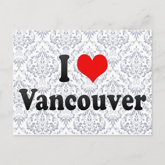 I Liebe Vancouver, Kanada Postkarte (Vorderseite)