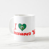 I Liebe Vancouver, Washington Kaffeetasse (Vorderseite Links)