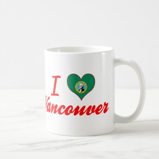 I Liebe Vancouver, Washington Kaffeetasse (Rechts)