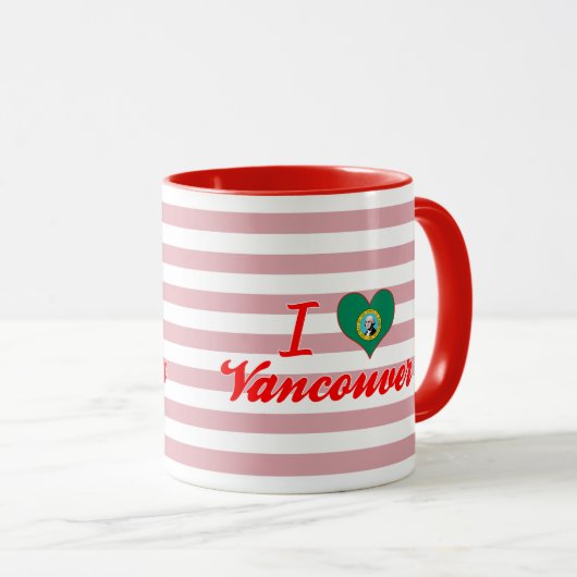 I Liebe Vancouver, Washington Tasse (VorderseiteRechts)