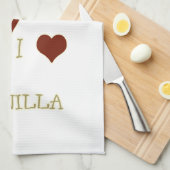 I Liebe Vanilla Küchentuch (Viertel Falte)