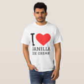 I Liebe Vanilleeis T-Shirt (Vorne ganz)