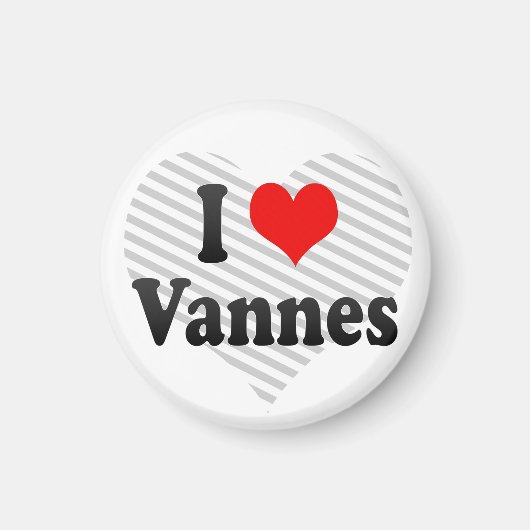 I Liebe Vannes, Frankreich Magnet (Vorne)